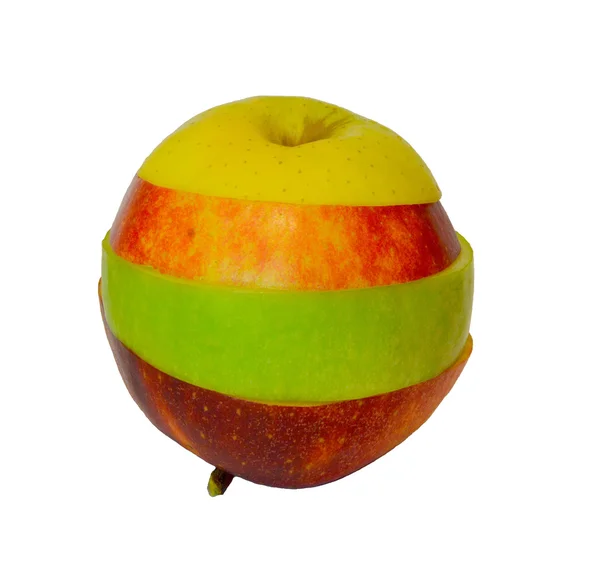 Färgglad apple — Stockfoto