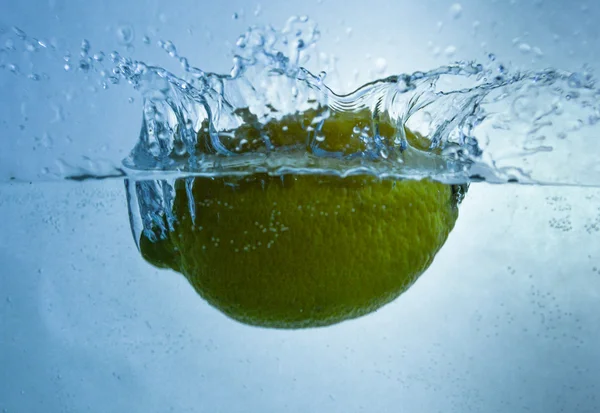 Lime splash Royalty Free Stock Images