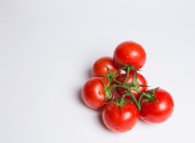 Taze sulu kırmızı domates