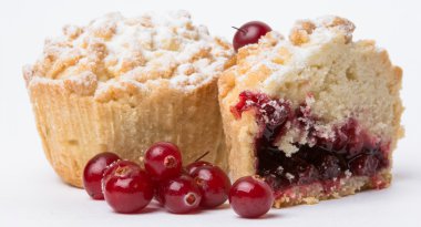 Kek ile kırmızı yaban mersini