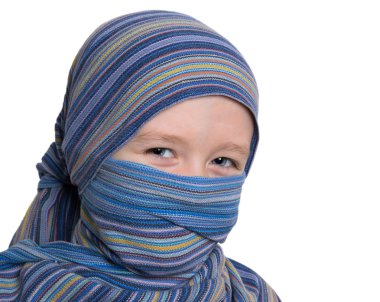 Asyalı kız bir şal