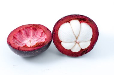 Mangosteen benzersiz sweet ile Tay tropikal meyve kraliçesi