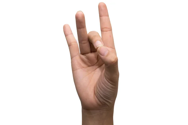 Number eight in sign language. — Stock Photo, Image