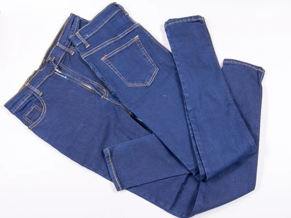 Сині джинси штани . — стокове фото