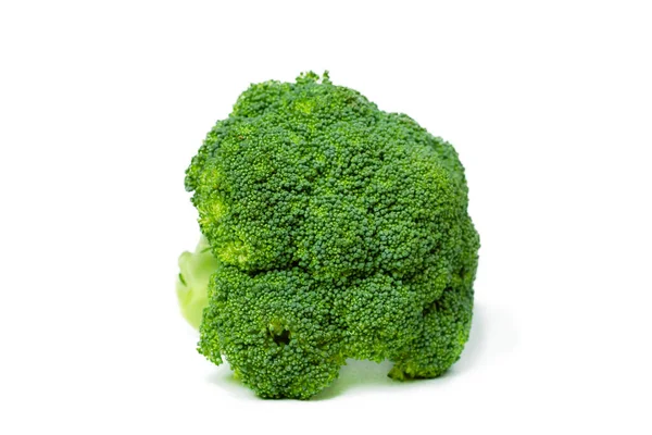 Brócolos Frescos Encontram Sobre Fundo Branco Isolado Fotografia Alimentar Conceito — Fotografia de Stock
