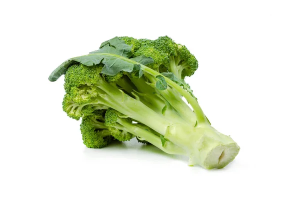 Fresh Broccoli Lies White Isolated Background Food Photography Healthy Food — Stock Photo, Image