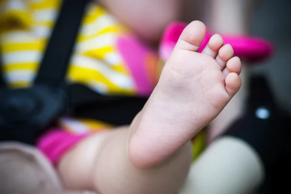 Child is lie in a carriage. — Stock Photo, Image