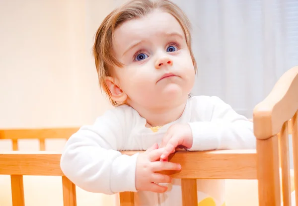 Serious little girl — Stock Photo, Image