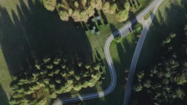 Park alanındaki yürüyüş yolları. Hava fotoğrafçılığı.