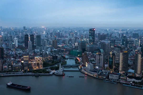 Vista del crepúsculo de Shanghai —  Fotos de Stock