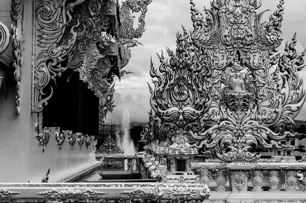 Chiang Rai Wat Rong Khun - Templo Branco 3 — Fotografia de Stock