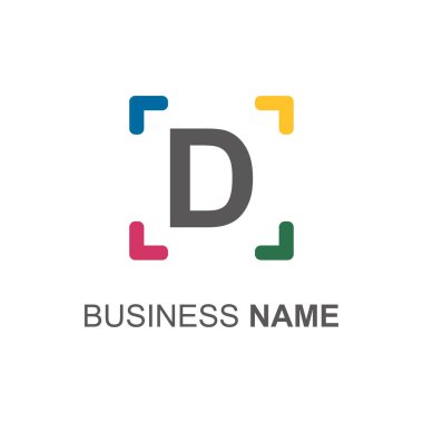 Harf Logo vektör şablonu. Modern basit logo. yaratıcı logo tasarımı