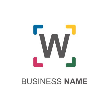 Harf Logo vektör şablonu. Modern basit logo. yaratıcı logo tasarımı