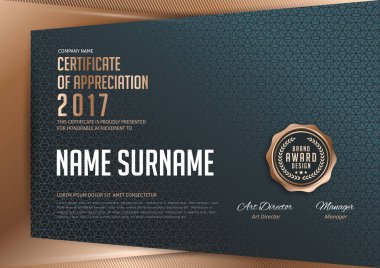 Premium sertifika şablonu