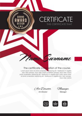 Premium sertifika şablonu