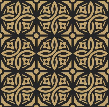 Ürün ambalajı için soyut klasik geometrik duvar kağıdı deseni arka planı. Vektör illüstrasyonu