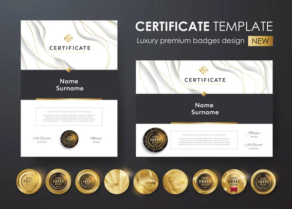 Modèle Certificat Premium — Image vectorielle