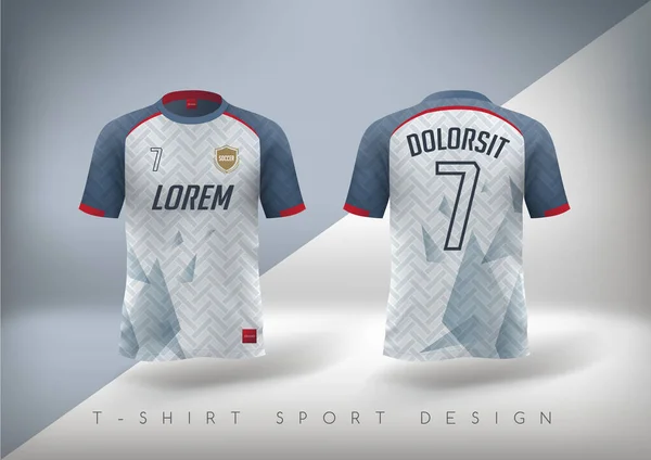 Deporte Camiseta Diseño Slim Fitting — Archivo Imágenes Vectoriales