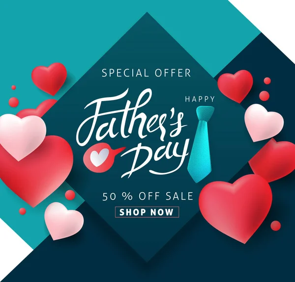 Mutlu Babalar Günü indirimli afiş arkaplanı. 