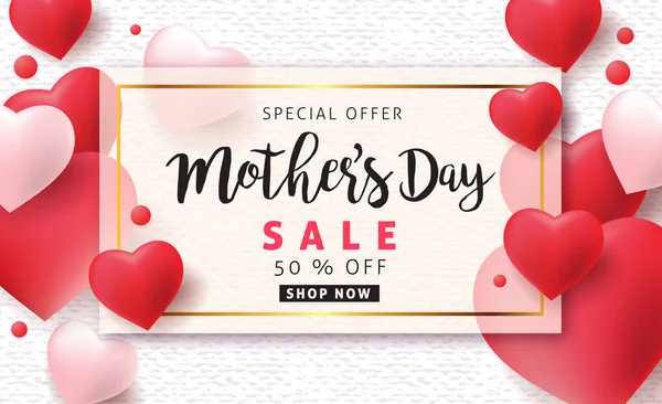 Mothers day sale poster banner background layout 