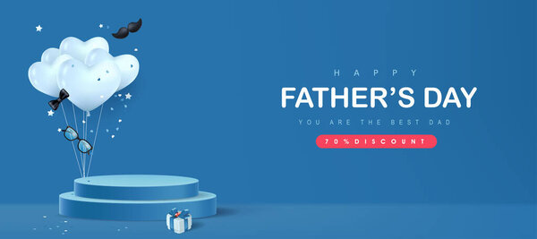 Father Day Card Product Display Cylindrical Shape Gift Box Dad Royalty Free Stock Vectors