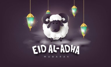 Kurban Bayramı Mübarek, Müslüman cemaati bayramının Beyaz Koyun ve Bulut kaligrafisi ile kutlaması