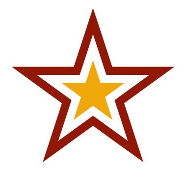 Kırmızı ve sarı yıldız