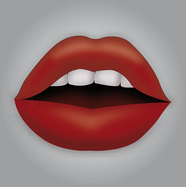 Woman mouth — Stockvector