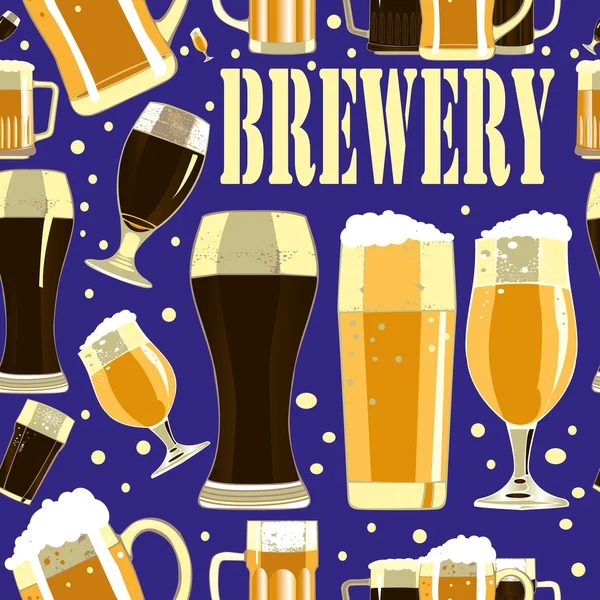 Brewery seamless pattern Royalty Free Stock Vectors