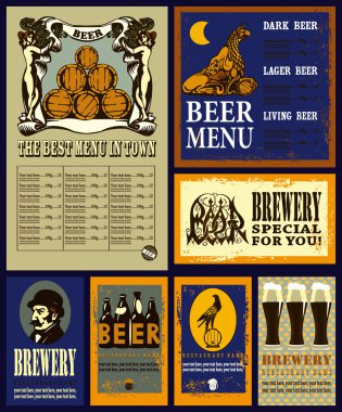 Bira için ayarla tasarım.