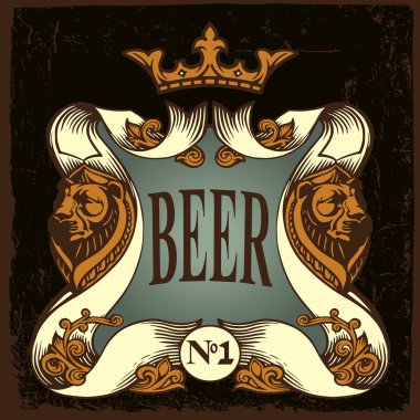 bira etiket tasarımı.