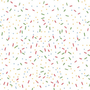 Tatlı serpinti konfetisi kusursuz desen