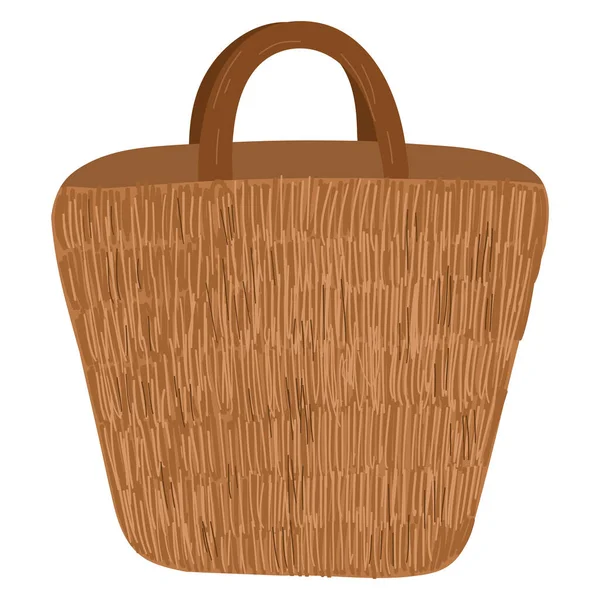 Bolso de playa dibujado a mano vector — Vector de stock