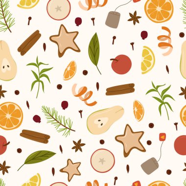 Sıcak şarap sindirim sistemi kusursuz. Sıcak içecek tasarım elementleri.