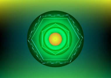 Hexagon teknolojisi simgesi soyut arkaplan vektör illüstrasyonu EPS10 v29 04122021