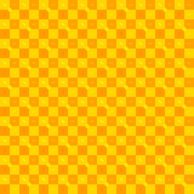 Sarı ekose kumaş tekstil soyut arkaplan mozaik duvar kağıdı afiş arkaplan desensiz vektör çizimi