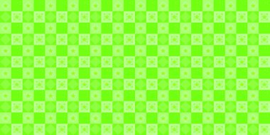 Tartan kumaş tekstili, hediye ambalajı kağıdı yeşil renk yıldızları simgesi soyut arkaplan duvar kağıdı deseni dikişsiz vektör illüstrasyonu