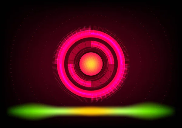 Abstraktní Pozadí Světlo Lesklé Paprsky Kuličkovým Kroužkem Barevné Digitální Animace — Stockový vektor