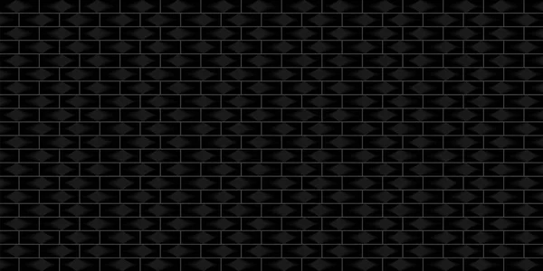Привіт Чорний Колір Цегляної Стіни Будівлі Абстрактний Фон Текстури Шпалер — стоковий вектор