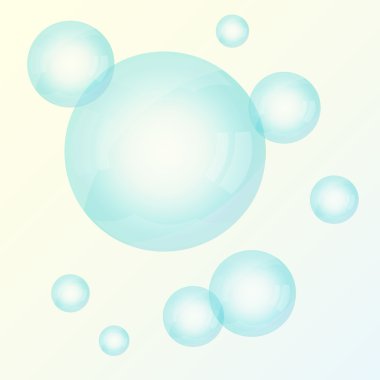 mavi ve sarı kabarcıklar arka plan