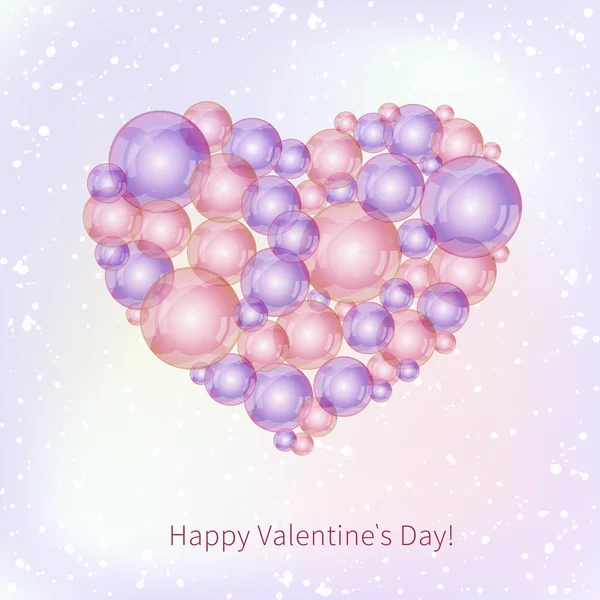 Romantic Valentine's day card — Stock Vector