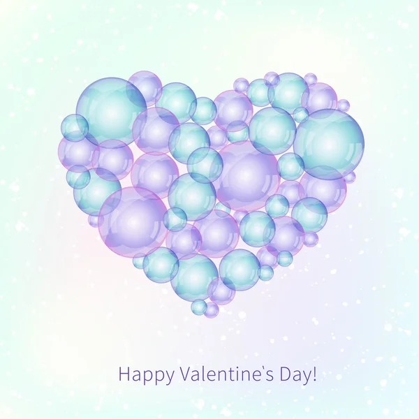 Romantic Valentine's day card — Stock Vector
