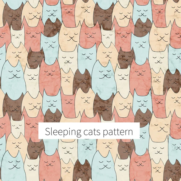 Seamless uyuyan kedi modeli