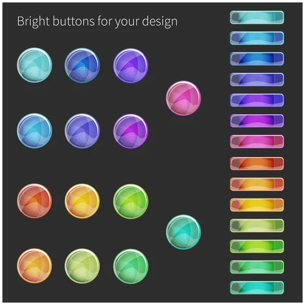 Buttons for your design. — Stock Vector