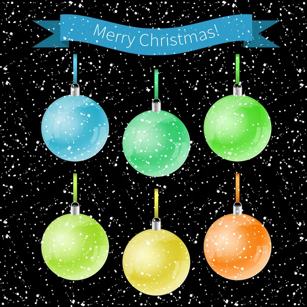 Nytår eller jul bolde . – Stock-vektor