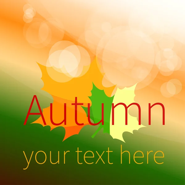 Sfondo colorato autunno — Vettoriale Stock