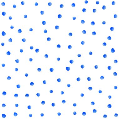 Küçük mavi suluboya fırça noktalar