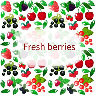 Parlak çilek arka plan