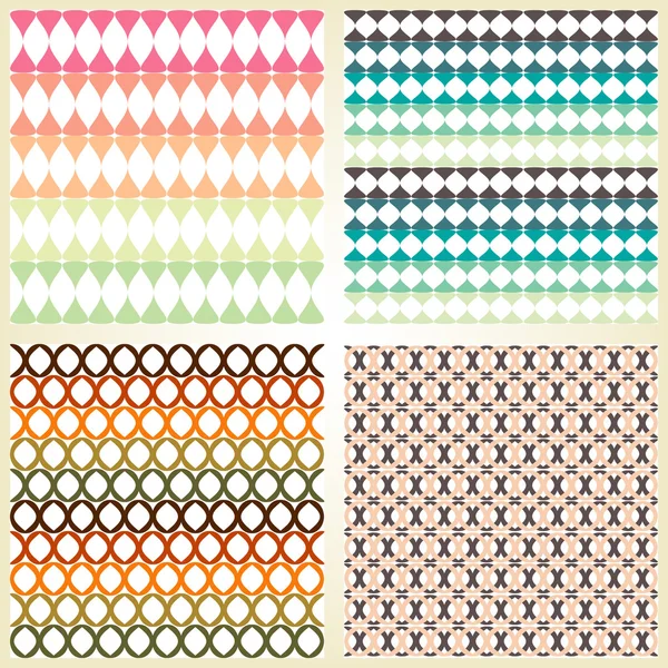 Ensemble de motifs colorés — Image vectorielle