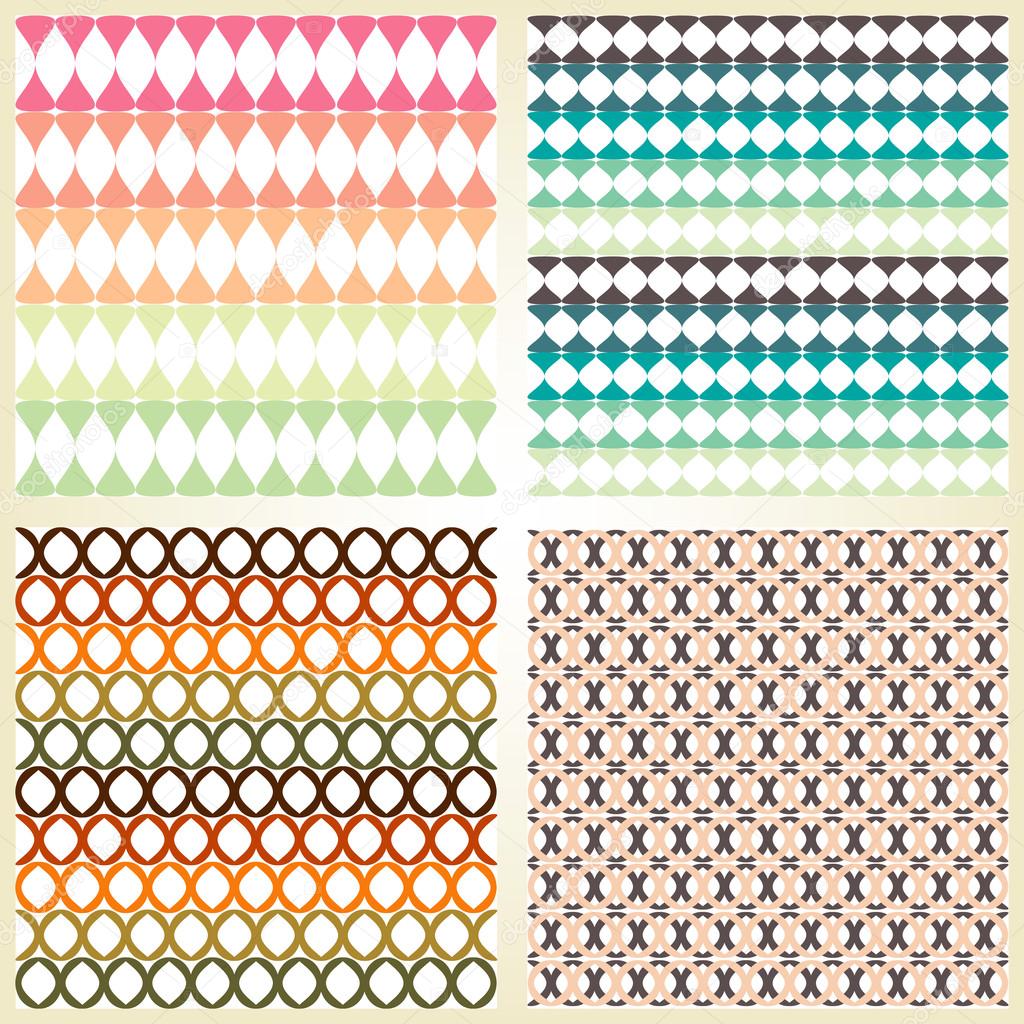 Set of colorful patterns